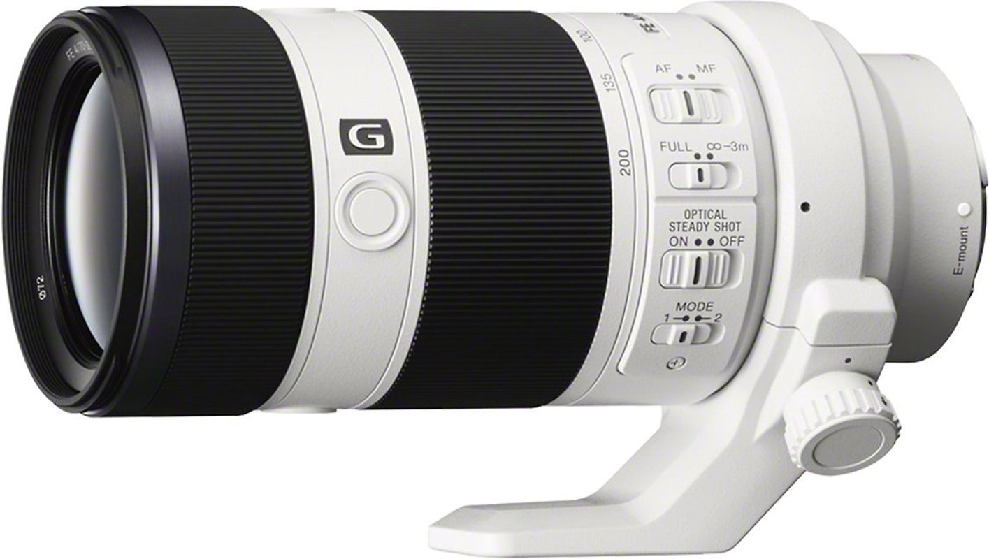 Sony FE 70-200 mm F4.0 G OSS 72 mm Objectif (adapté à Sony E-mount) blanc