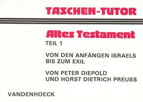 Taschen-Tutor Altes Testament, Teil 1