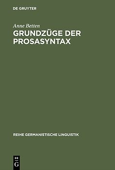 Grundzüge der Prosasyntax