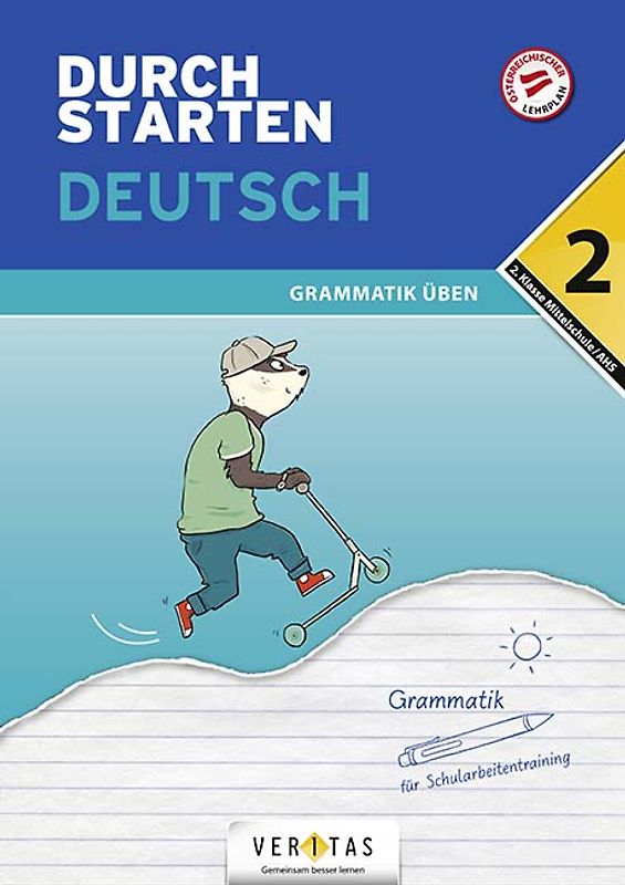 Durchstarten Deutsch 2. Klasse Mittelschule/AHS Grammatik üben