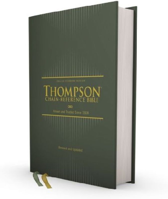 Esv, Thompson Chain-Reference Bible, Hardcover, Green, Red Letter