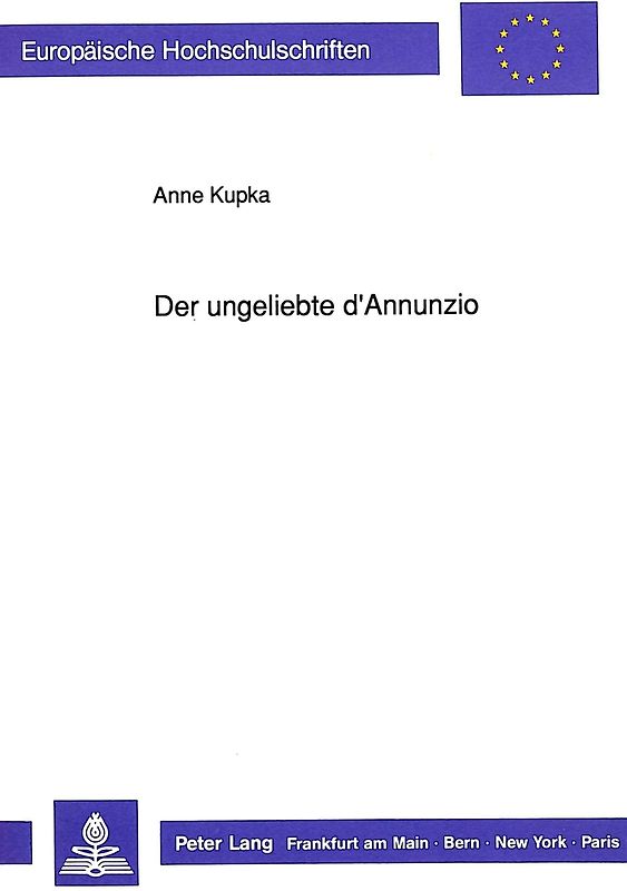 Der ungeliebte d'Annunzio