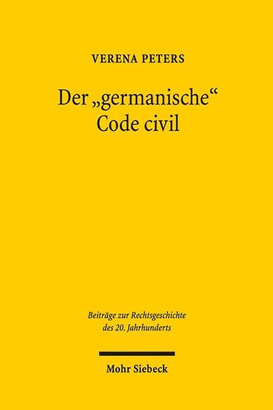 Der "germanische" Code civil