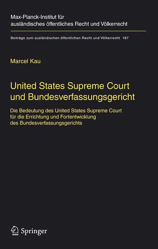 United States Supreme Court und Bundesverfassungsgericht