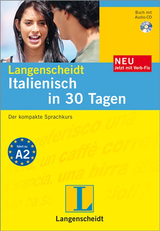 Langenscheidt Italienisch in 30 Tagen - Buch, Audio-CD, Verb-Fix