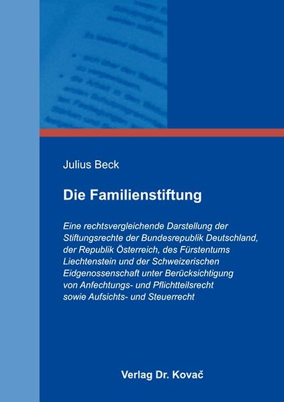 Die Familienstiftung