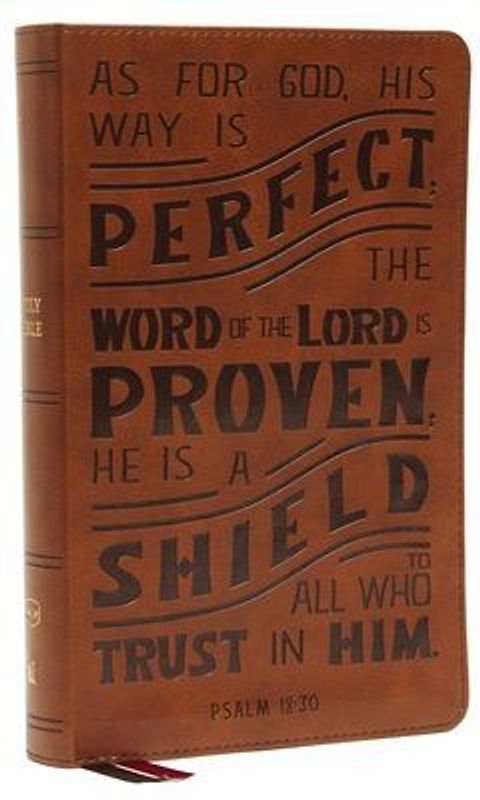 Nkjv, Personal Size Reference Bible, Verse Art Cover Collection, Leathersoft, Tan, Red Letter, Thumb Indexed, Comfort Print