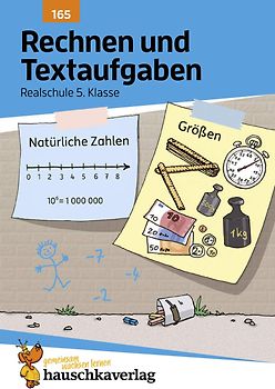 Rechnen und Textaufgaben - Realschule 5. Klasse, A5- Heft