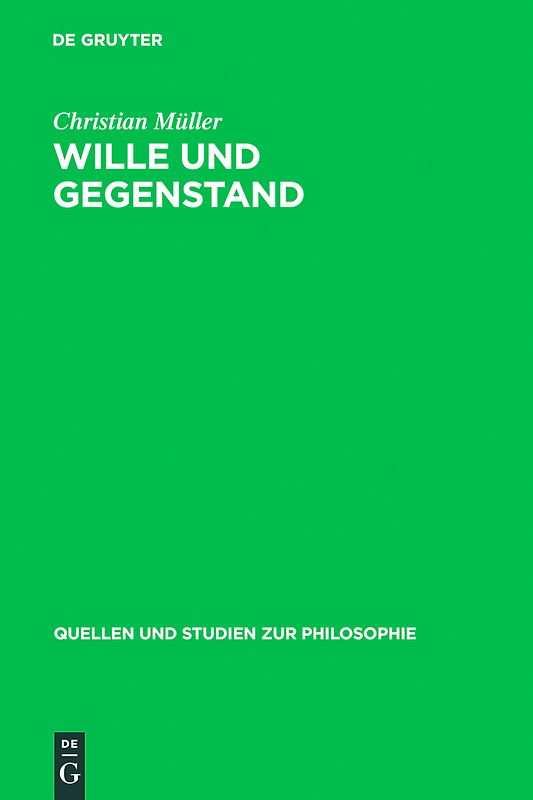 Wille und Gegenstand