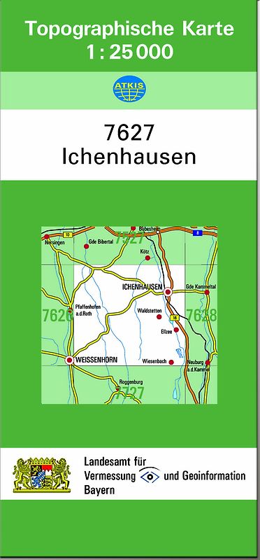 TK25 7627 Ichenhausen