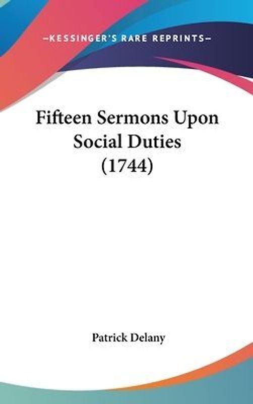 Fifteen Sermons Upon Social Duties (1744)