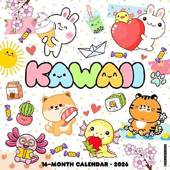 Kawaii 2026 12 X 12 Wall Calendar