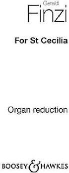 For St Cecilia Op. 30 Organ Score English