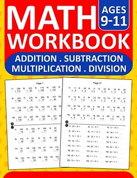 Math Workbook Addition,Subtraction,Multiplication,Division Exercises For Ages 9 to 11 With Answers: Math Practice Workbook For 4th & 5th Grades With ... math drills For Classroom and Homeschool