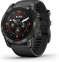 Garmin Epix Pro (Gen 2) 51 mm noir/gris carbone Titan DLC avec bracelet en silicone noir [Wi-Fi, Sapphire Edition]
