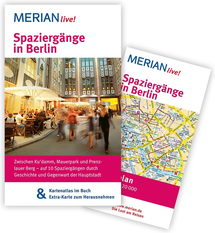 Spaziergänge in Berlin. MERIAN live! - Mit Kartenatlas im Buch und Extra-Karte zum Herausnehmen