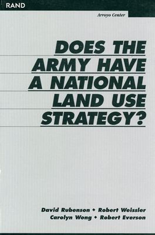 Does the Army Have a National Land Use Strategy?