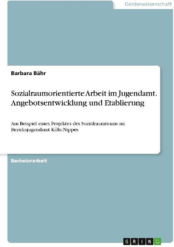 Sozialraumorientierte Arbeit im Jugendamt. Angebotsentwicklung und Etablierung