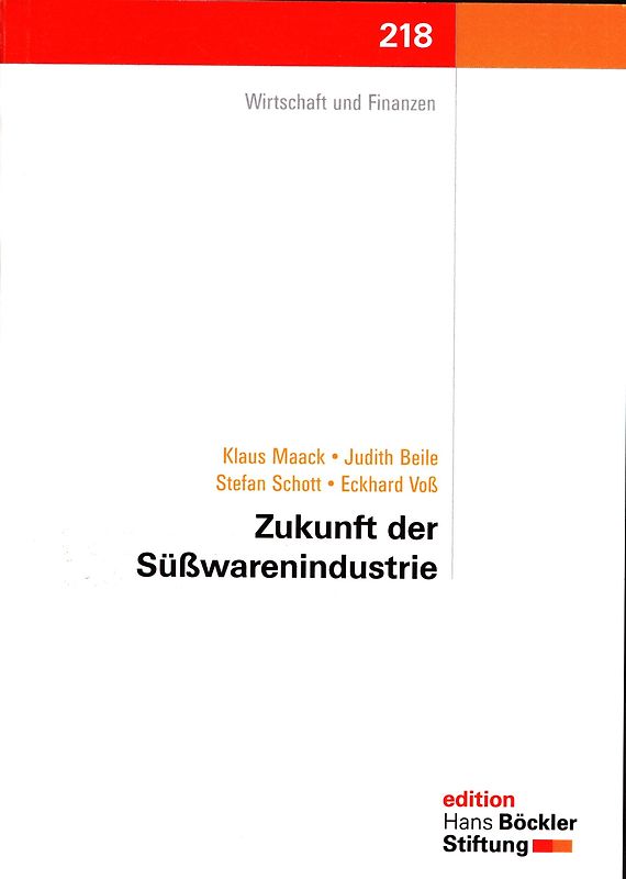 Zukunft der Süßwarenindustrie. Wirtschaft und Finanzen