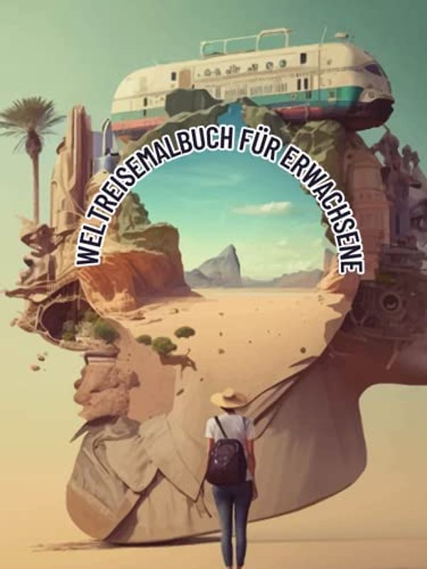 Das Weltreise Malbuch für Erwachsene - Gehe auf deine malerische Weltreise / Entspannung / Sehenswürdigkeiten / Travel
