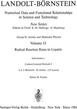 Carbon-Centered Radicals I / Kohlenstoffradikale I