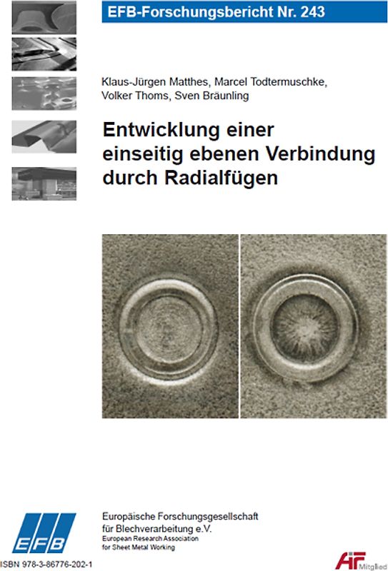 Entwicklung einer einseitig ebenen Verbindung durch Radialfügen