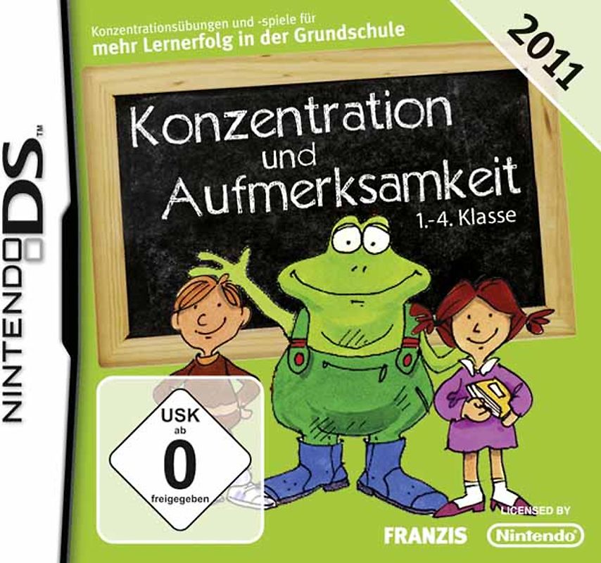 Konzentration und Aufmerksamkeit 1.-4. Klasse 2011 Nintendo DS