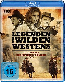 Legenden des Wilden Westens: 100 Gewehre / Der gnadenlose Rächer / Doc [3 Discs] Blu-ray Disc