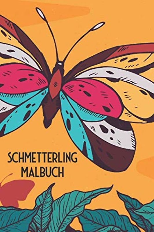 Schmetterling Malbuch: Malbuch mit 100 Seiten und 50 verschiedenen Motiven zum Ausmalen für Kinder