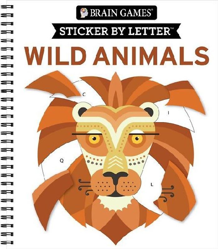 Brain Games - Sticker by Letter: Wild Animals