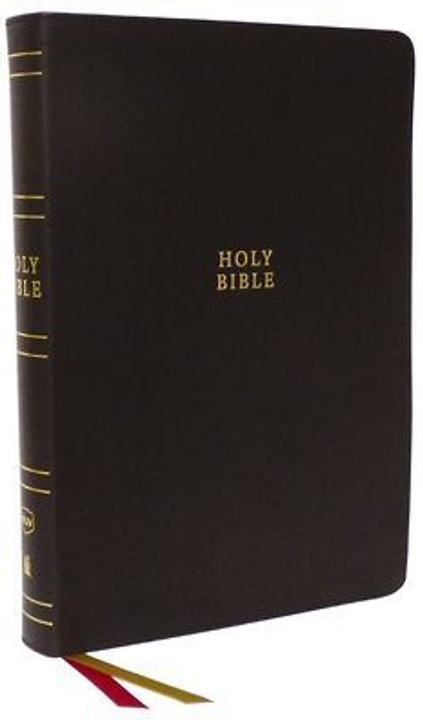 NKJV Holy Bible, Super Giant Print Reference Bible, Brown Bonded Leather, 43,000 Cross References, Red Letter, Thumb Indexed, Comfort Print: New King James Version