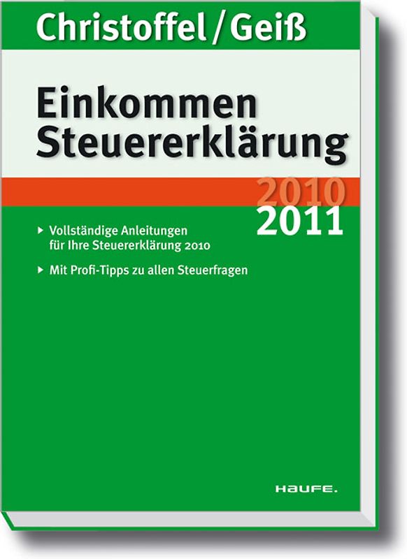 Einkommensteuererklärung 2010/2011