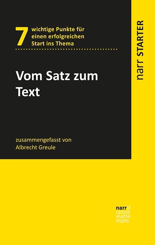 Vom Satz zum Text