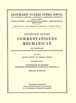 Commentationes mechanicae. Principia mechanica