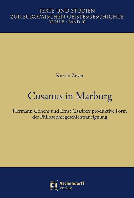 Cusanus in Marburg