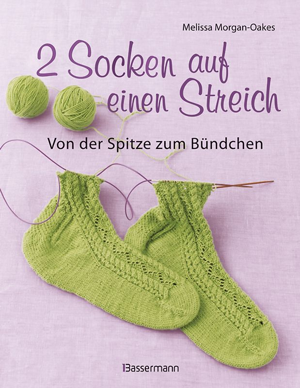 2 Socken auf einen Streich - von der Spitze zum Bündchen