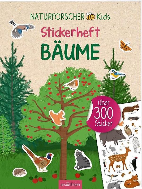 Naturforscher-Kids - Stickerheft Bäume