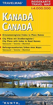KUNTH Reisekarte Kanada 1:4 Mio.