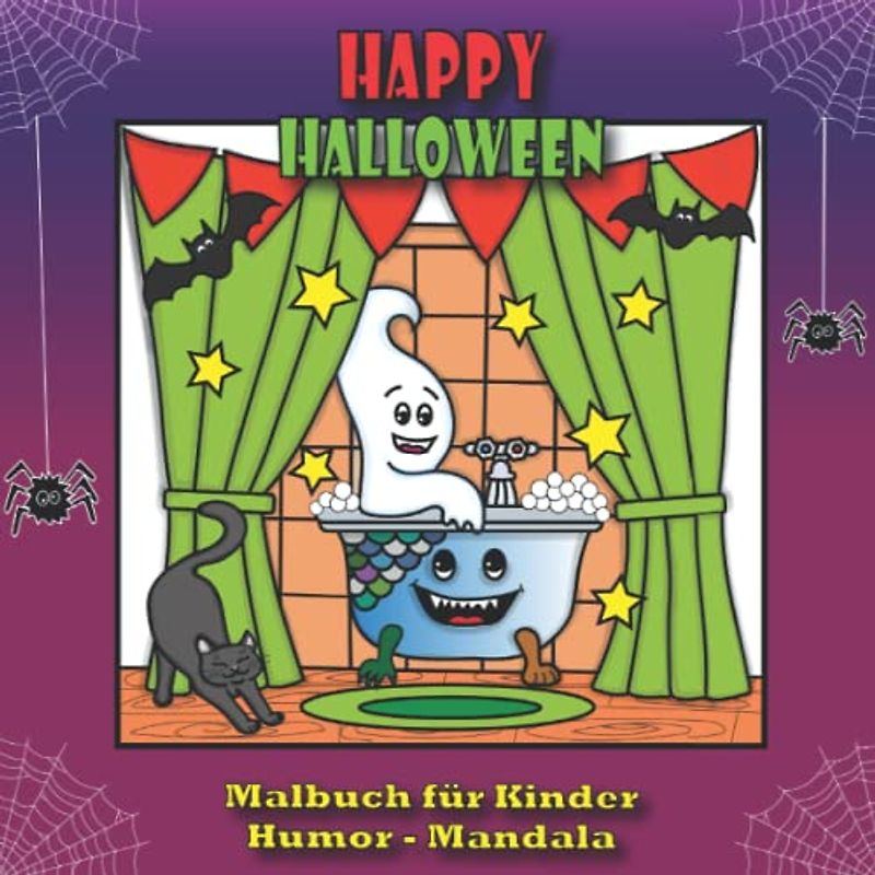 Happy Halloween - Malbuch für Kinder - Humor - Mandala
