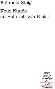 Neue Kunde zu Heinrich von Kleist