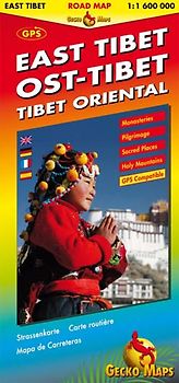 Ost-Tibet Strassenkarte 1:1 600 000