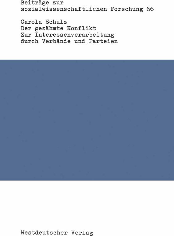 Der gezähmte Konflikt