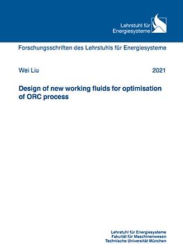 Design of new working fluids for optimisation of ORC process