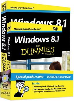 Windows 8.1 For Dummies Book + DVD Bundle