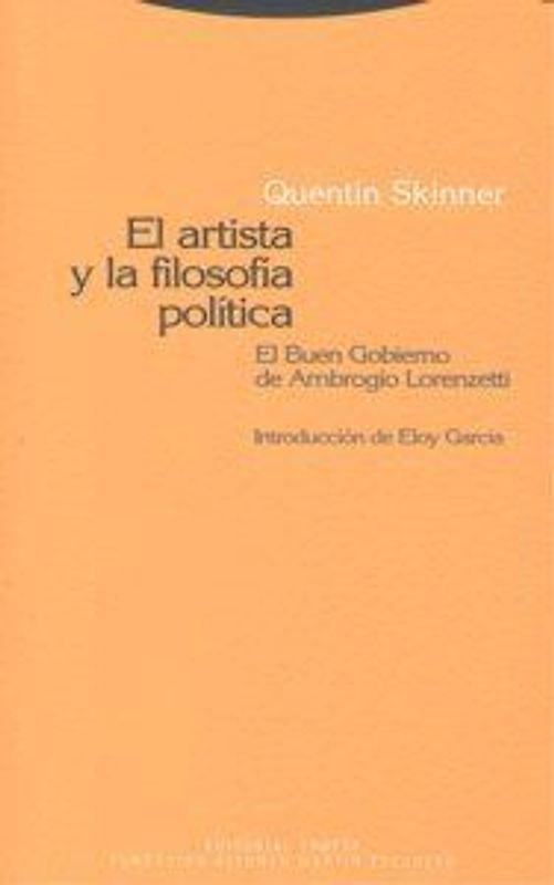 El artista y la filosofía política : el buen gobierno de Ambrosio Lorenzetti