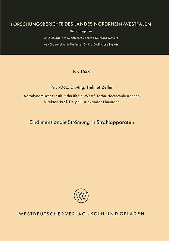 Eindimensionale Strömung in Strahlapparaten