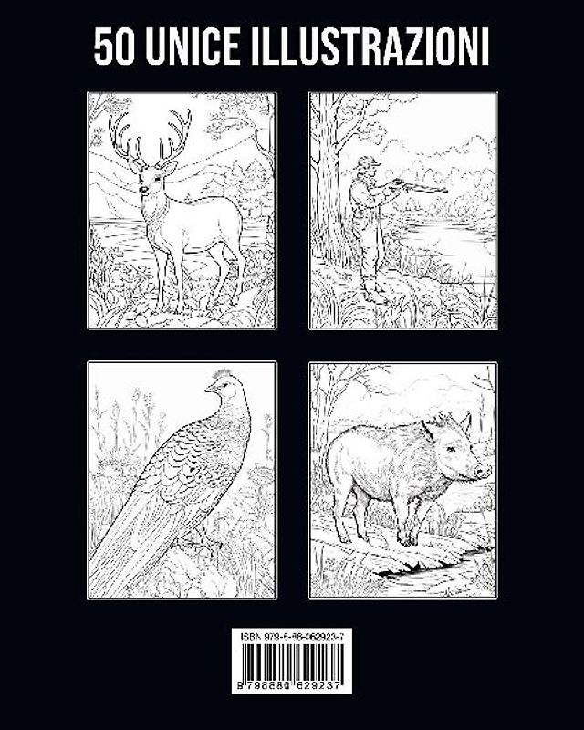 Caccia Libro da Colorare