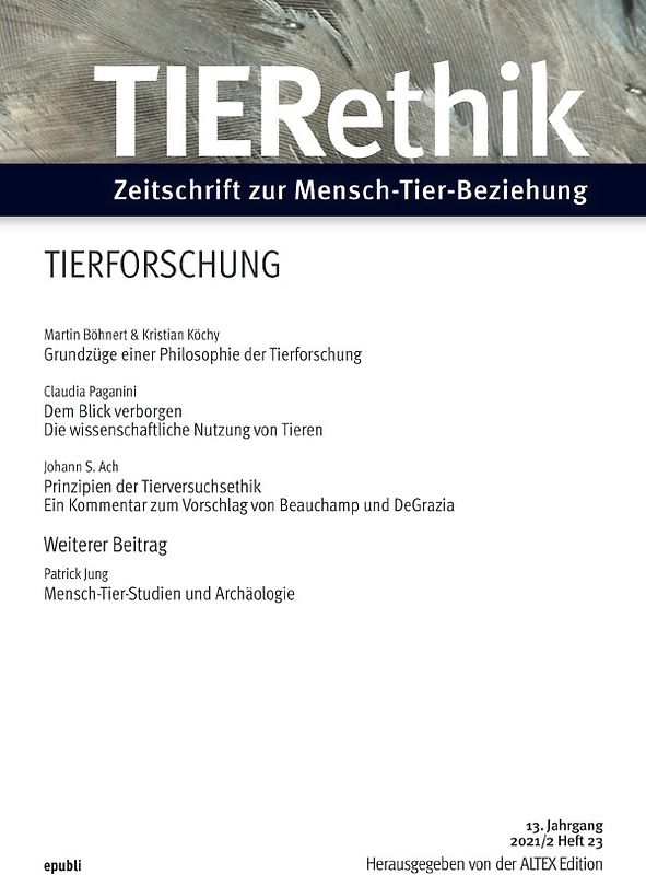 TIERethik ( 13. Jahrgang 2021/2)