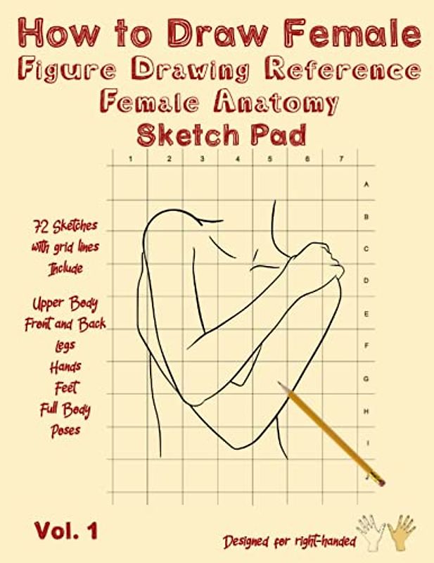 How to Draw Female - Figure Drawing Reference Female Anatomy - Sketch Pad: How to Draw Women - Anatomical Female - Drawing Female - Anatomy Sketch - ... Lines for Right-Handed (How to Draw People)