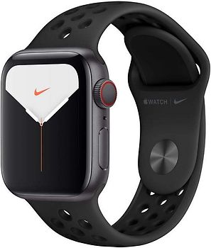 Apple Watch Nike Series 5 40 mm Cassa in Alluminio grigio siderale con Cinturino Nike Sport color antracite/nero [WiFi + cellulare]